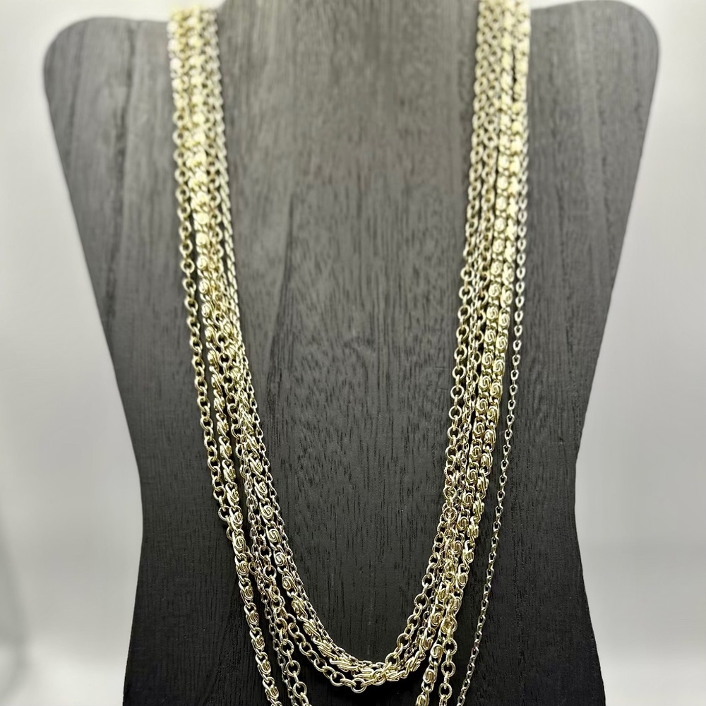 ✨ Layered Gold-Tone Chain Necklace ✨